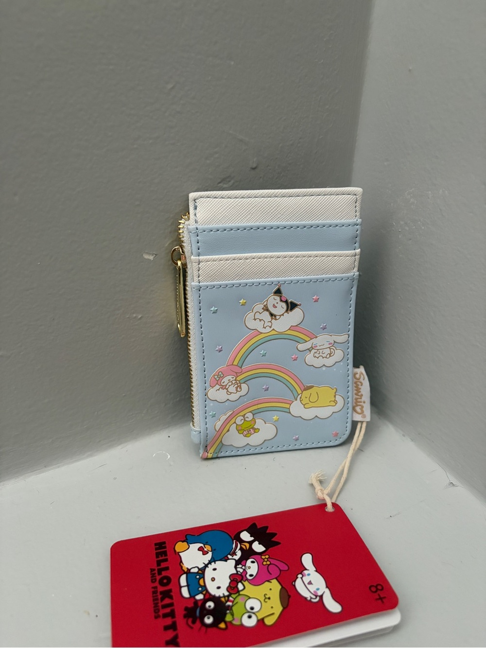 Loungefly Sanrio Light Blue Rainbow Card Wallet
